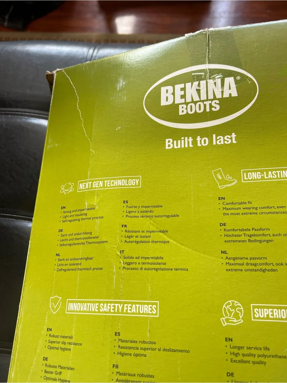 Bekina unisex Navy Rain Boots with Bright Orange Soles